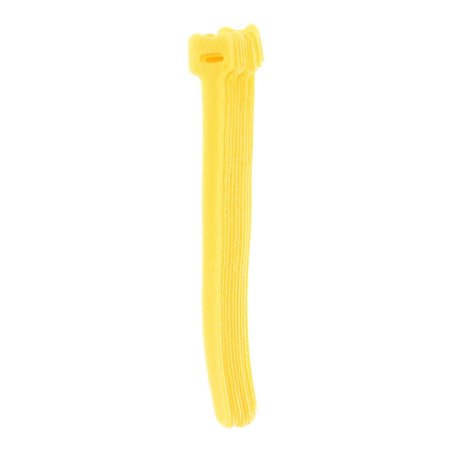 SOUTH MAIN HARDWARE 8-in  Hook and Loop -lb, Yellow, 10 Speciality Tie 222178